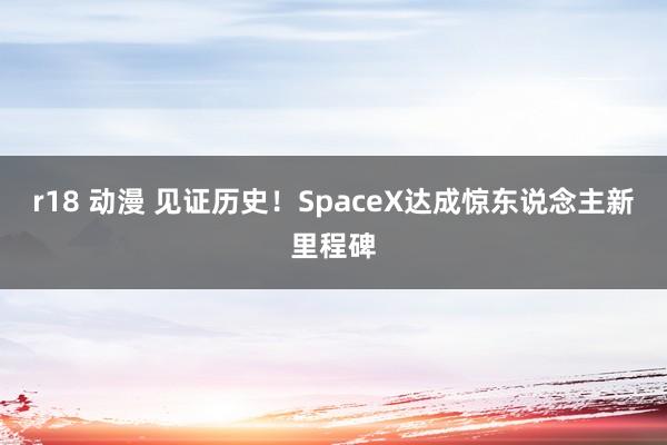 r18 动漫 见证历史!SpaceX达成惊东说念主新里程碑